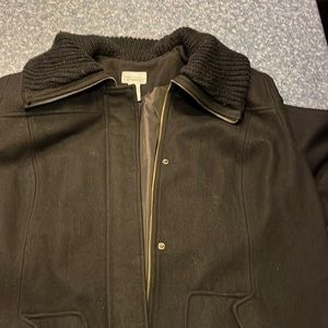 Maggie Barnes for Catherine’s black lined wool jacket with knit collar-0x(14/16)